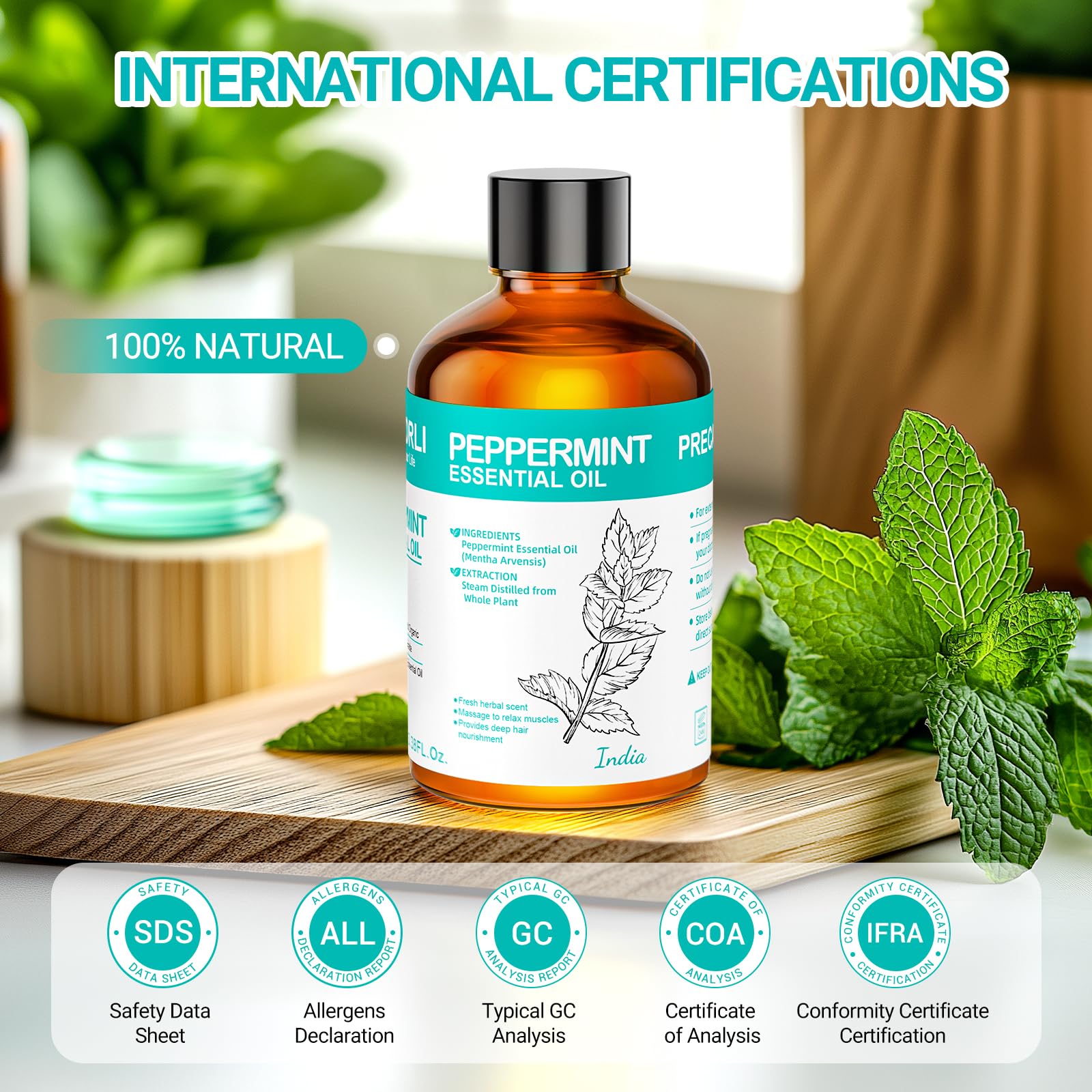 Dropper cap with ENYORLI Peppermint Oil