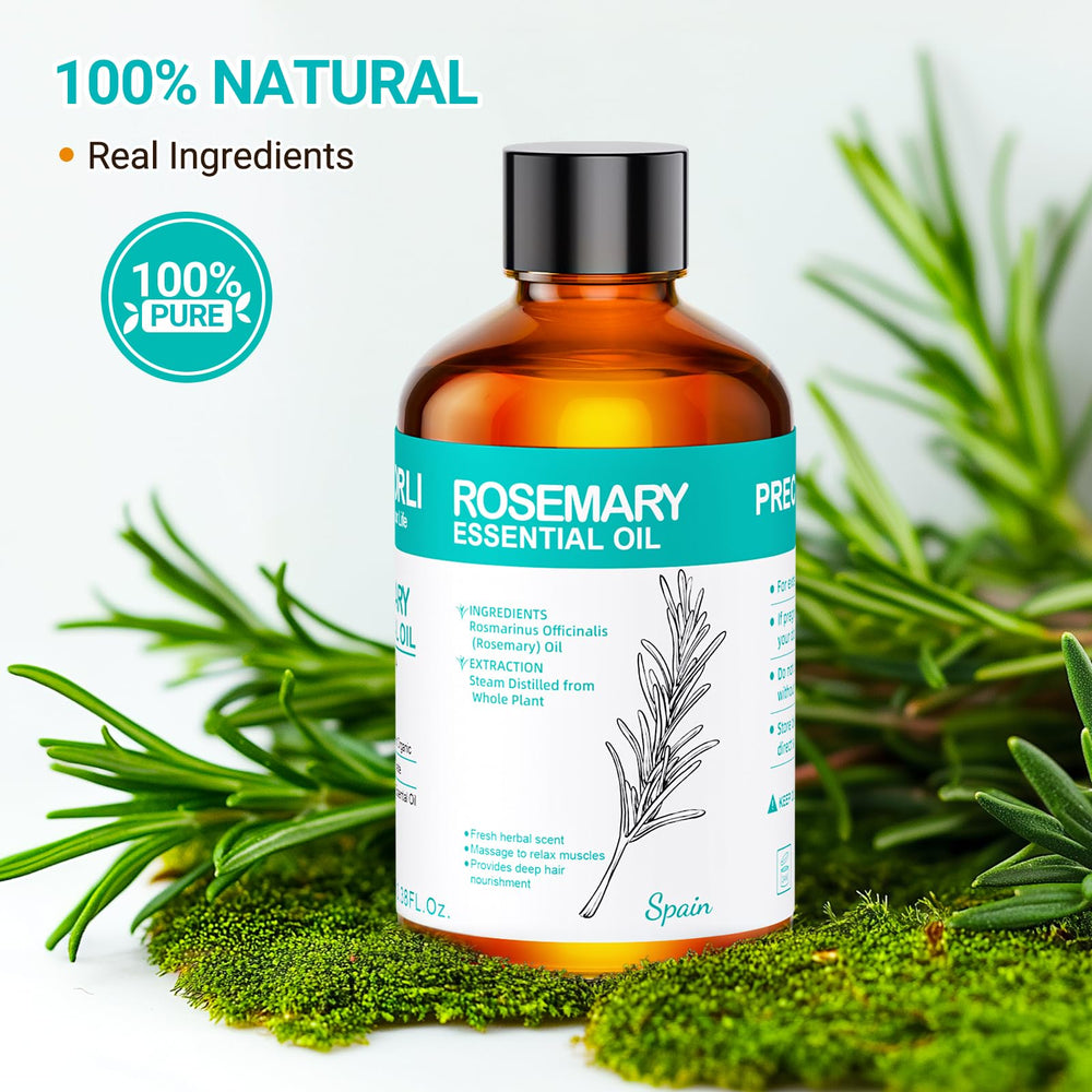 Steam-distilled rosemary leaves used for ENYORLI essential oil