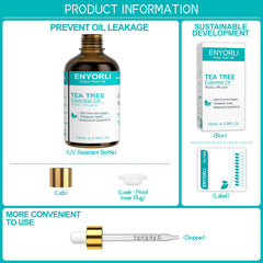Packaging and presentation of ENYORLI Tea Tree Oil