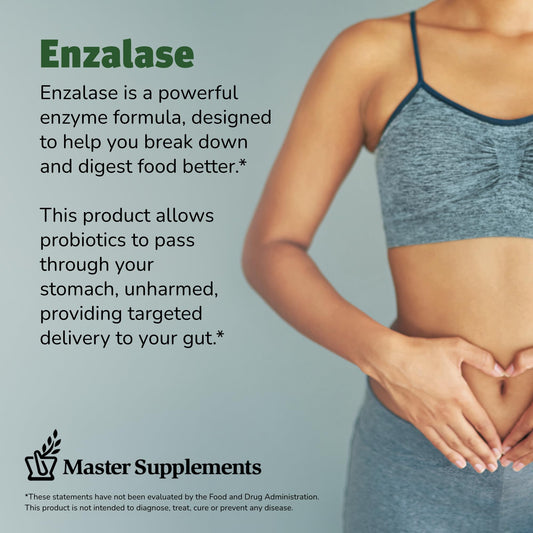 Enzalase provides 150 servings and is probiotic compatible