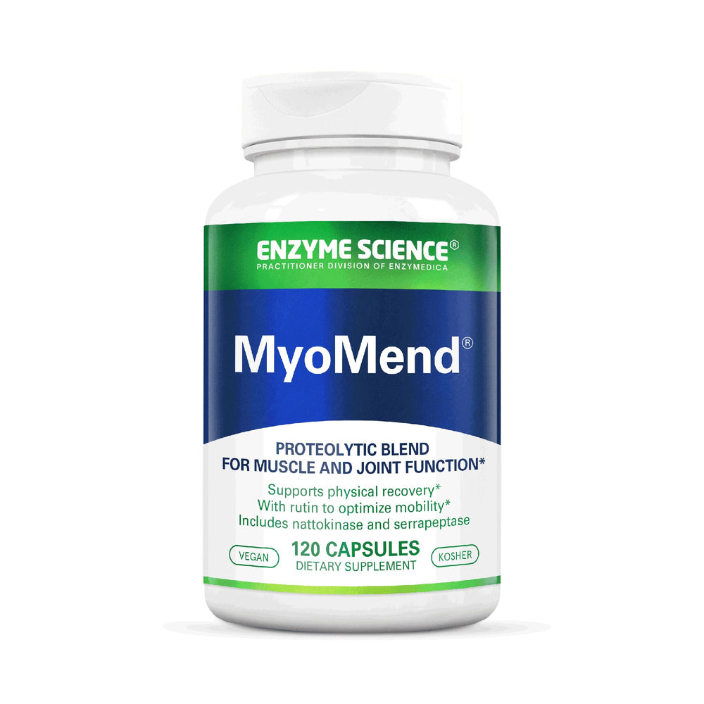 Enzyme Science Myomend joint support supplement bottle with 120 capsules