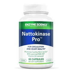 Enzyme Science Nattokinase Pro bottle pour for daily circulatory support