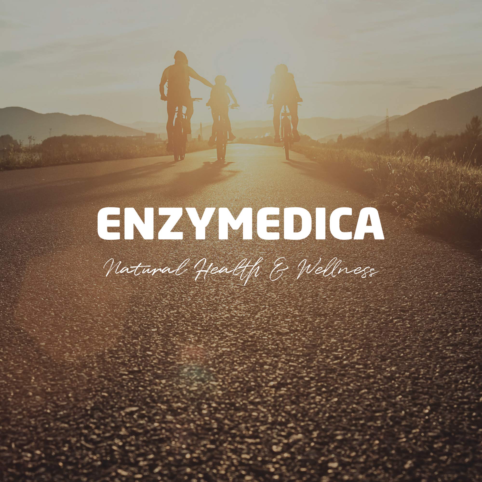 Enzymedica ACV bottle packed next to travel bag for convenient supplementation away from home