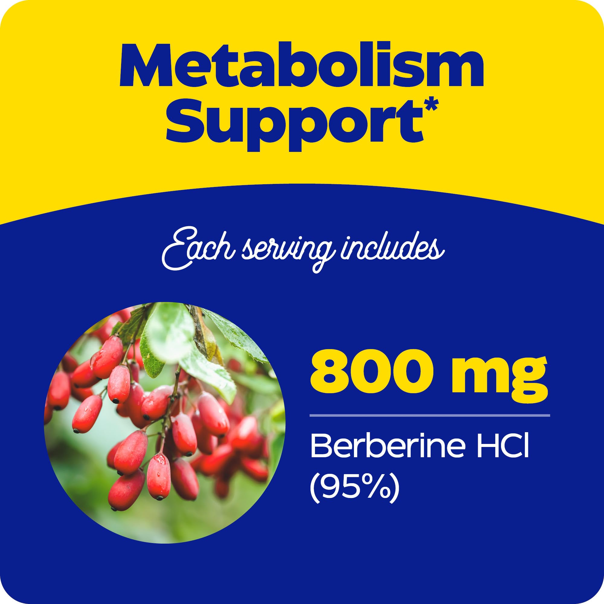 Dosage guidance showing 1-2 capsules with meals