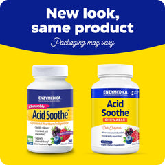 Close-up of Acid Soothe chewable tablet