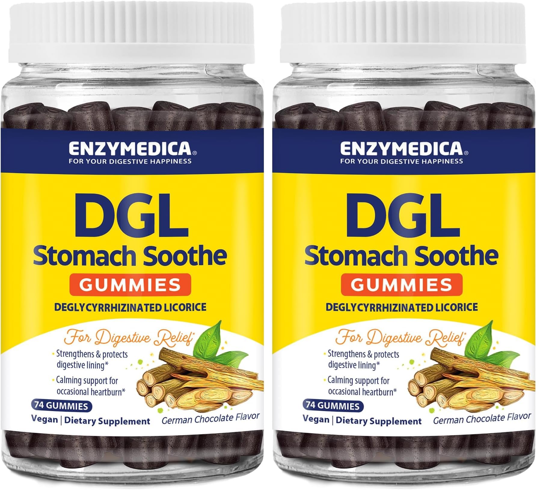 Enzymedica DGL Stomach Soothe bottle and label