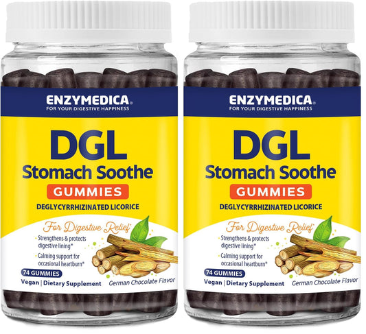 Enzymedica DGL Stomach Soothe bottle and label