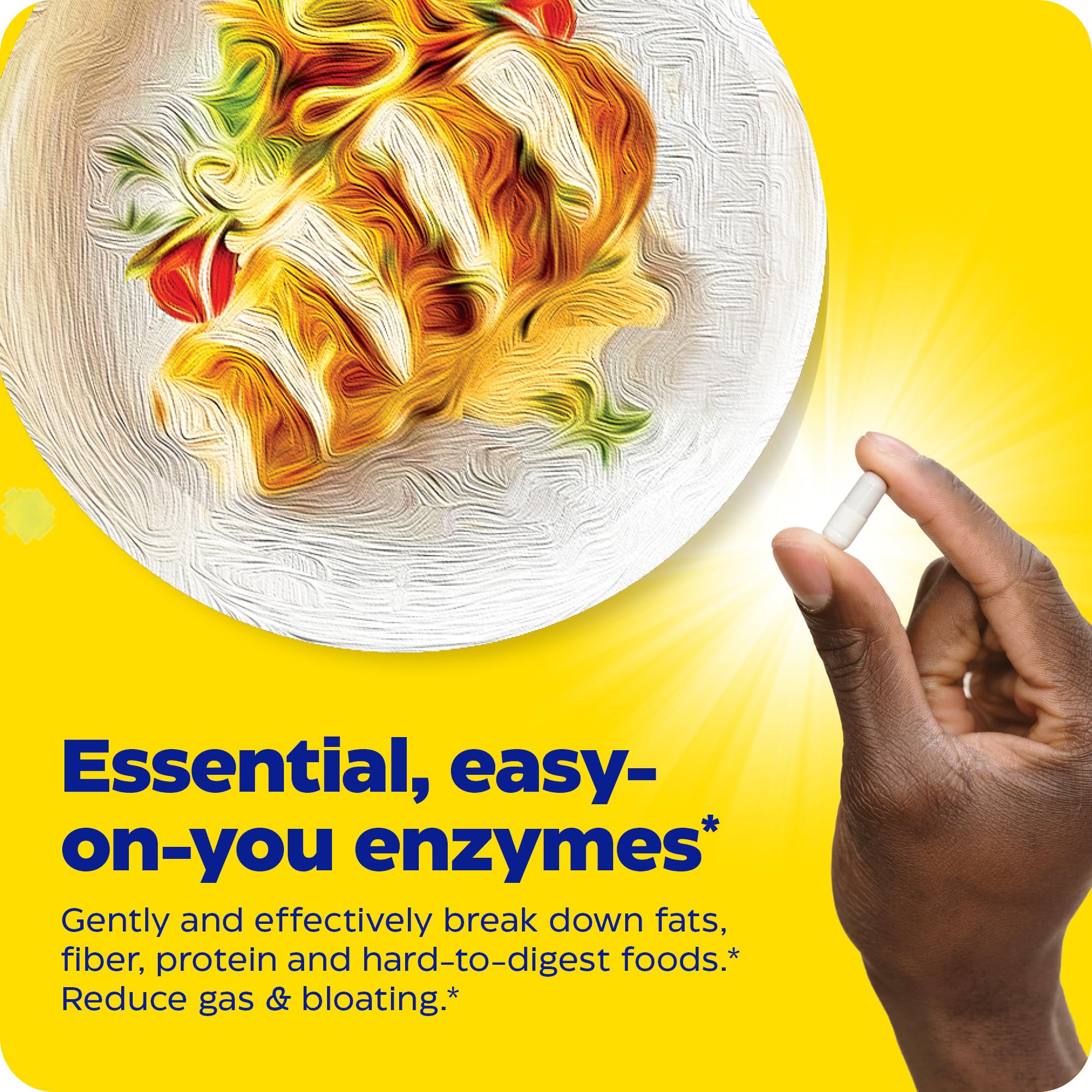 Digestive relief concept showing gas and bloating relief