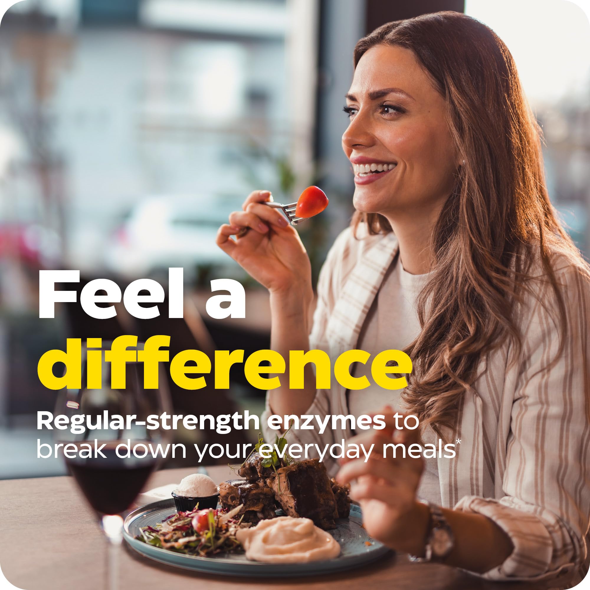 Fast-acting relief for gas and bloating after meals