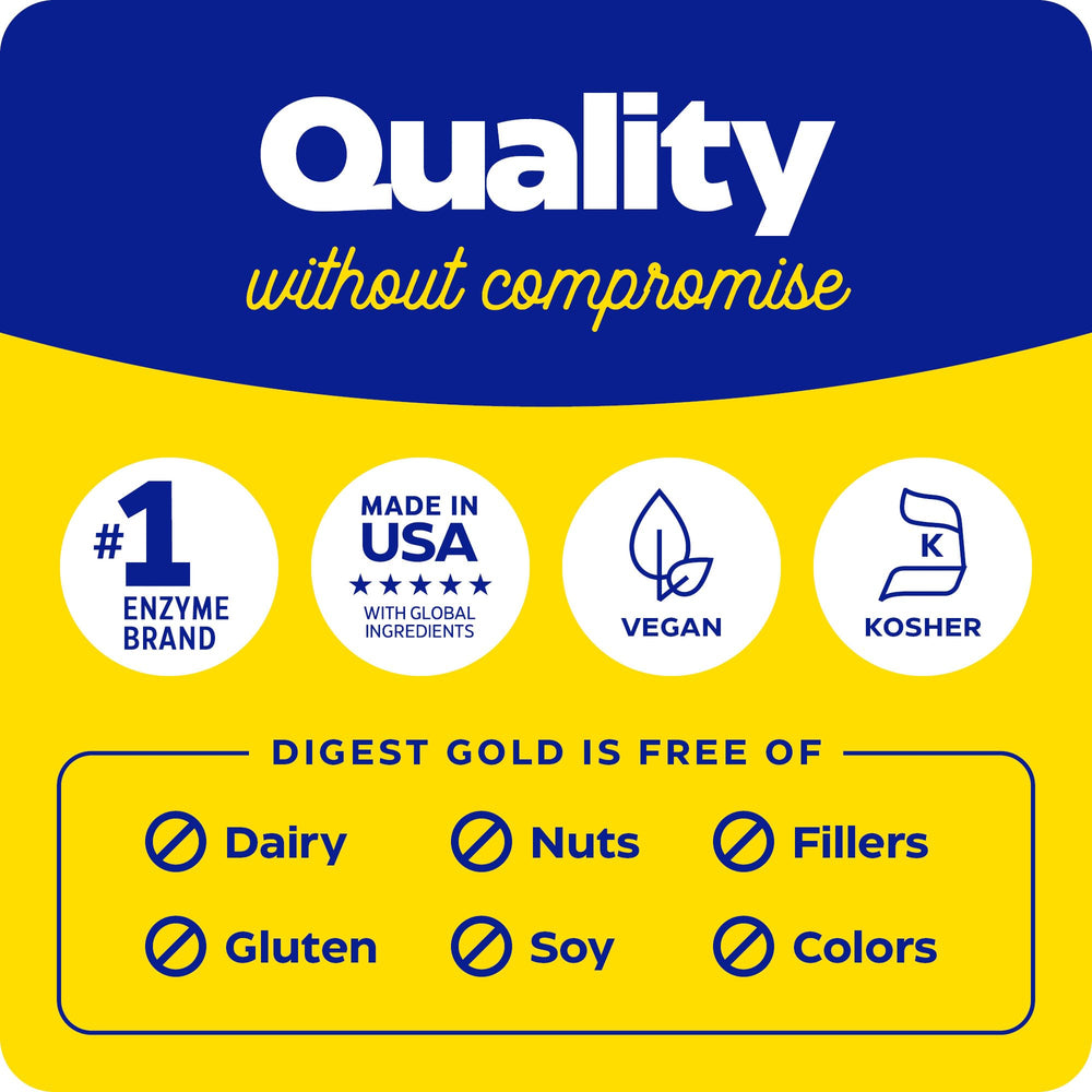 Lifestyle image of a person enjoying a meal without bloating after using Digest Gold + ATPro