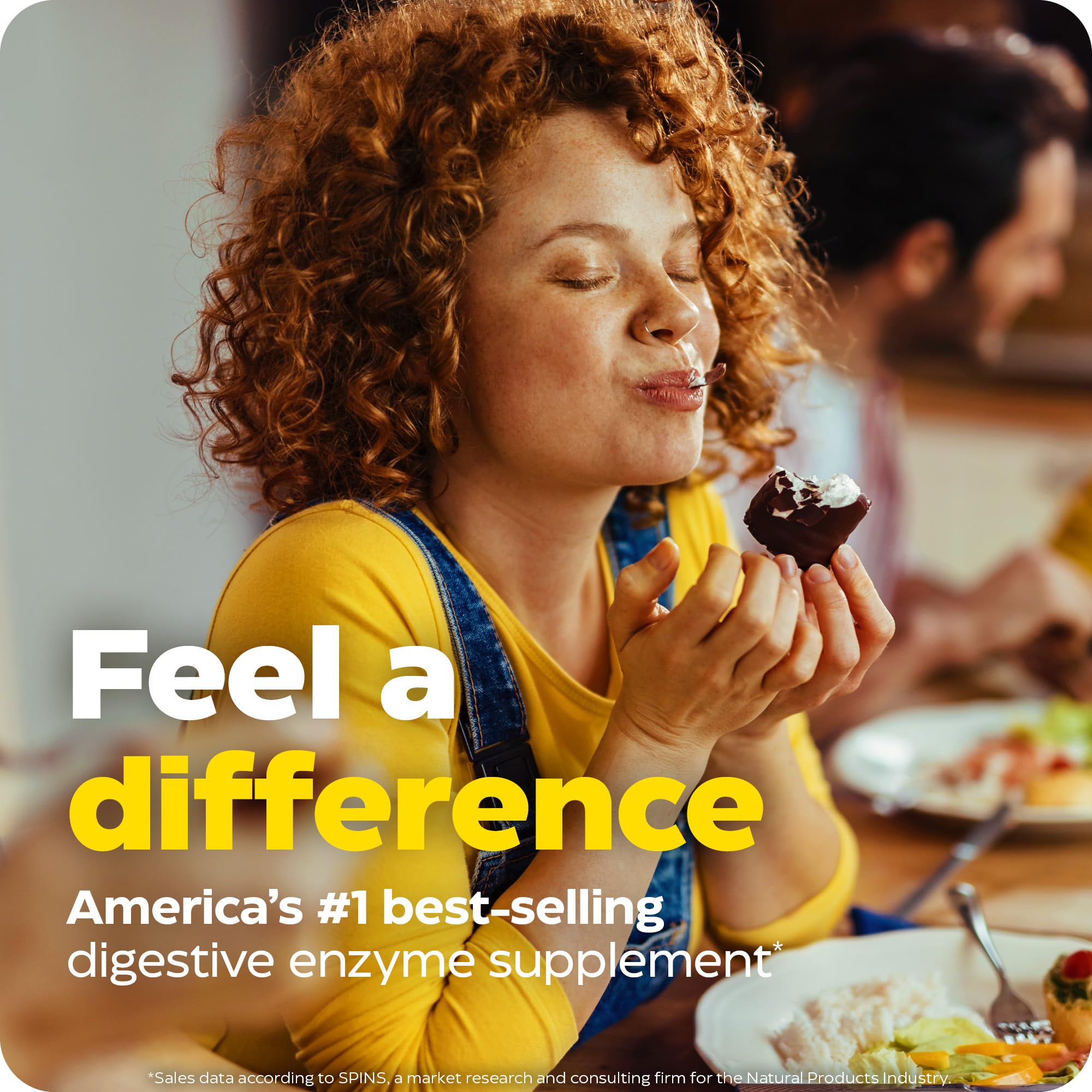Enzymedica Digest Gold ATPro bottle on a kitchen counter for large meals.