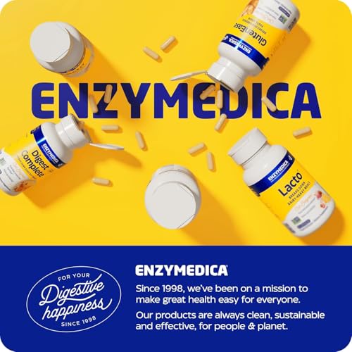 Lifestyle shot featuring Enzymedica Digest Gold Plus in daily routine.
