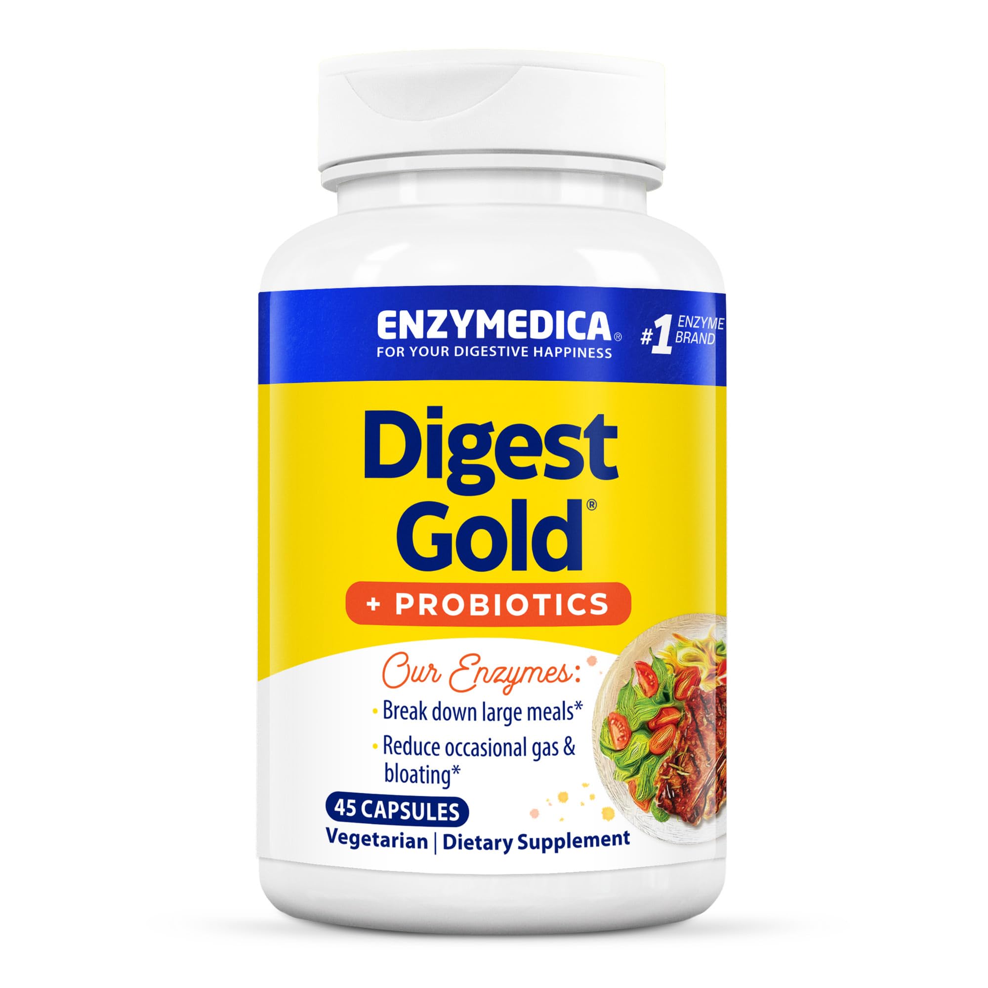 Enzymedica Digest Gold + Probiotics bottle with label