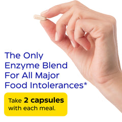 Capsules arranged in a row for Digest Spectrum