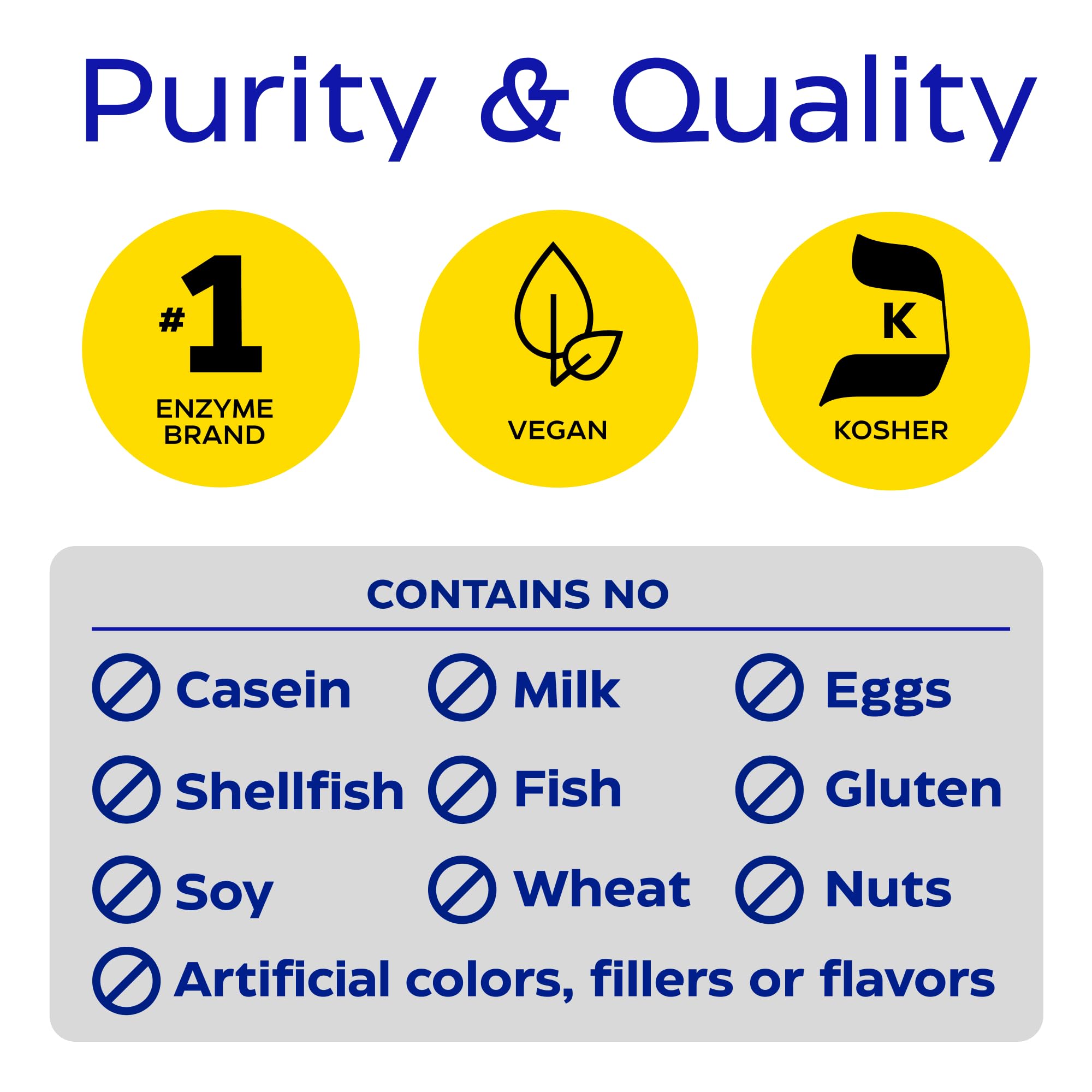 Vegan and allergen-free icons on label