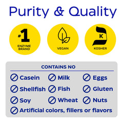 Vegan and allergen-free icons on label