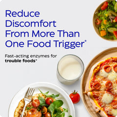 Capsules poured from bottle illustrating easy daily use with meals.