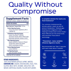 Enzymedica Digest Spectrum instruction card demonstrates intake with meals.
