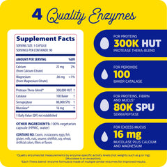 Enzymedica Immune Defense cap close-up highlights quality and safety