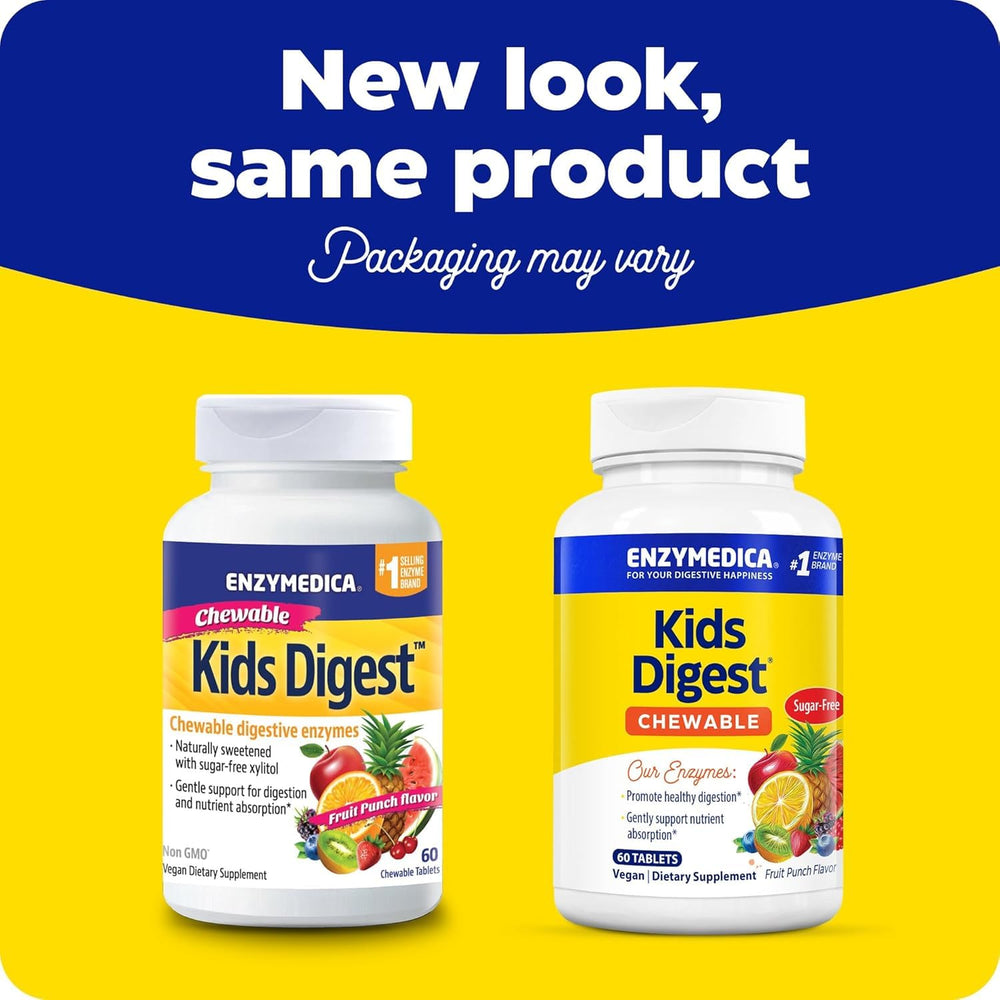 Bottle of Enzymedica Kids Digest with fruit imagery