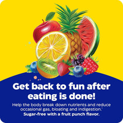 Digestive enzyme blend graphic on product packaging