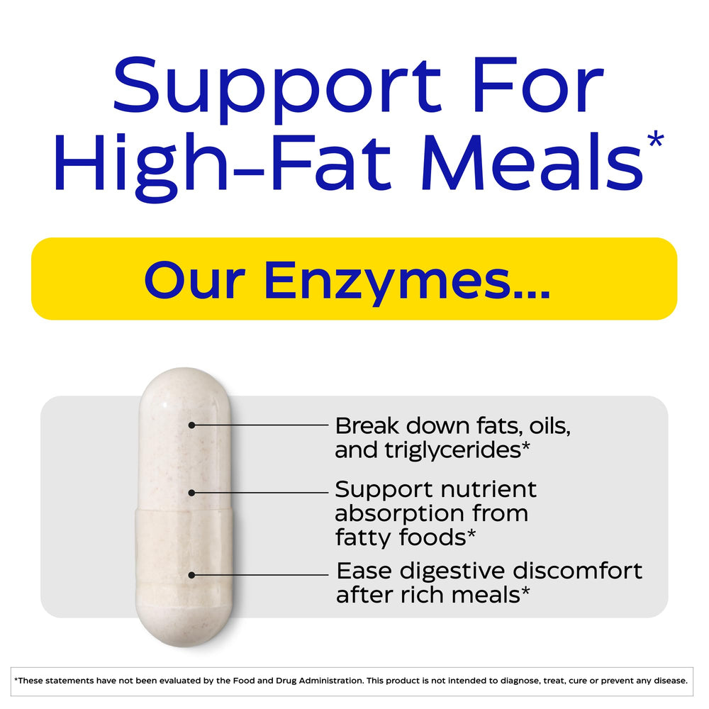 Enzymedica Lypo Gold full meal support with amylase and protease