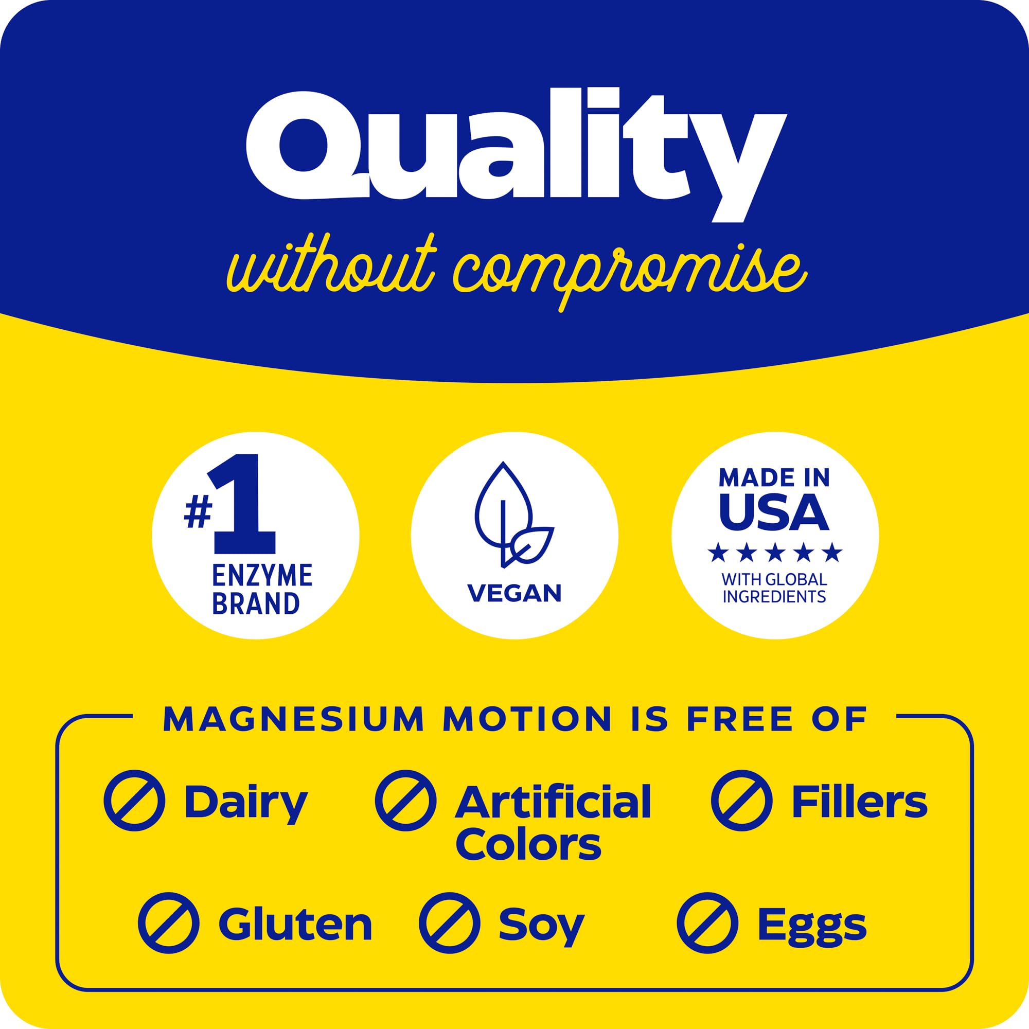 Label highlights gluten-free, dairy-free, and soy-free ingredients