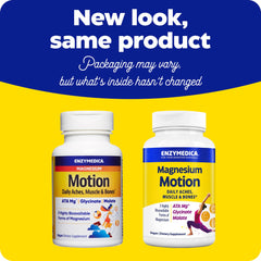 Packaging image of Enzymedica Magnesium Motion 60 count bottle