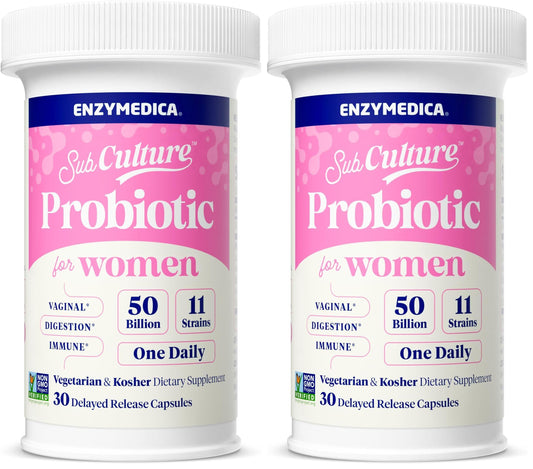 Enzymedica SubCulture for Women’s Vaginal & Urinary Health packaging - box front
