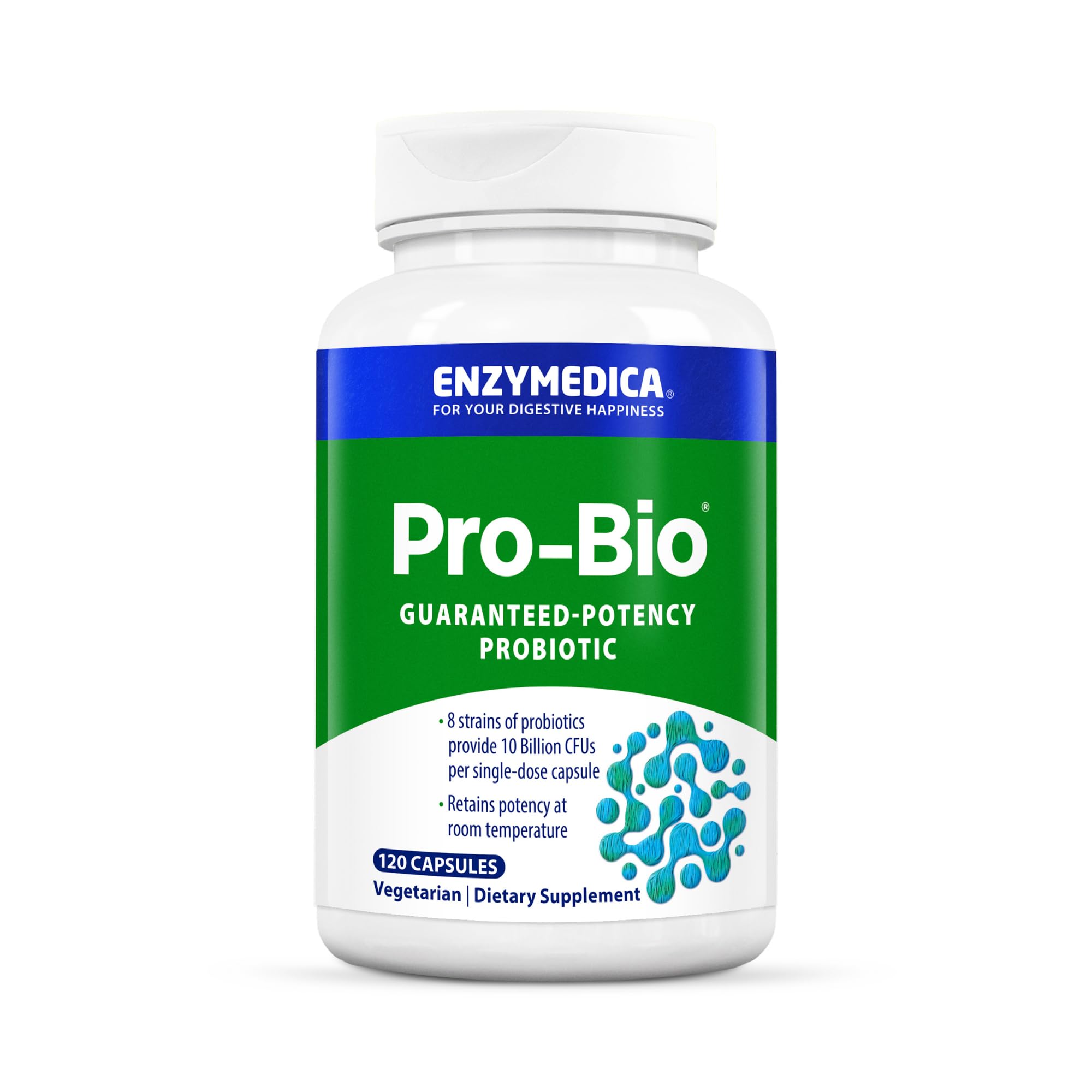 Enzymedica Pro-Bio probiotic bottle on white background