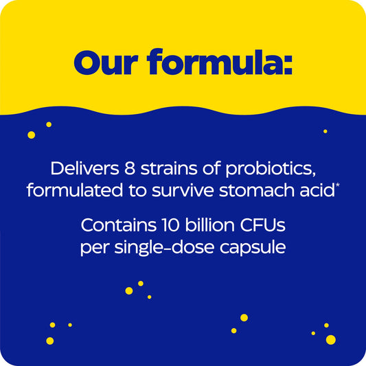 Close-up of Pro-Bio capsule showing 10B CFU