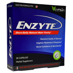 Enzyte Natural Vitality Support bottle and capsules