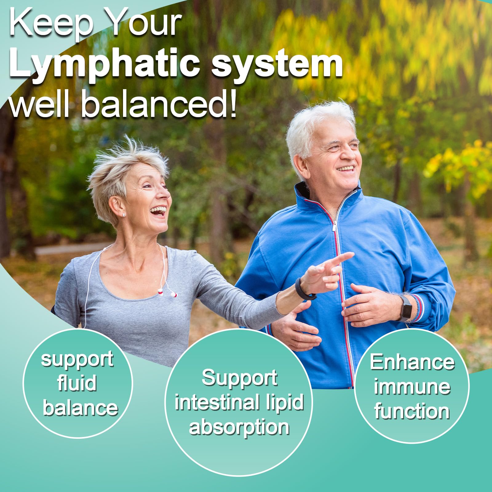 Illustration of immune support and fluid balance associated with the supplement
