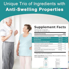Two bottles of EOCUTE Lymph System Support Supplement