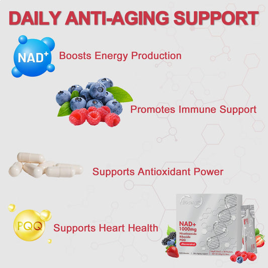 EOCUTE NAD liquid Raspberry packets on-the-go