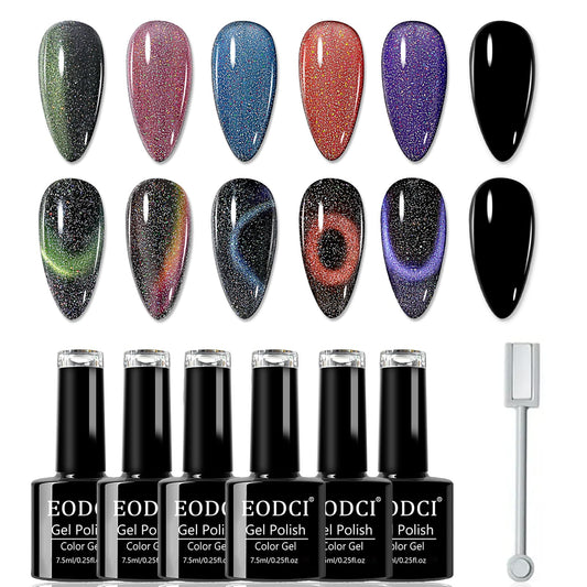 eodci 9D cat eye gel polish kit with magnets for salon-quality nails at home