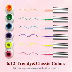 eodci blue nail art liner for sharp details and gradients