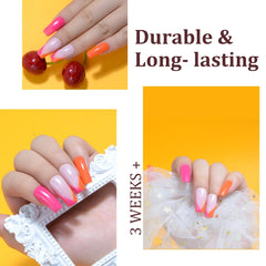 Eodci dip powder yields long-lasting manicure with minimal chipping and peeling.