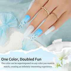 Eodci fine powder from natural materials for smooth nails.