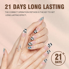 eodci glitter silver nail art liner adds sparkle and depth to designs