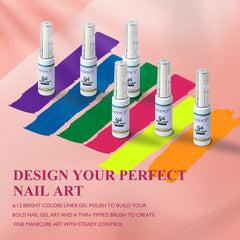 eodci hot pink nail art liner for eye catching accent nails