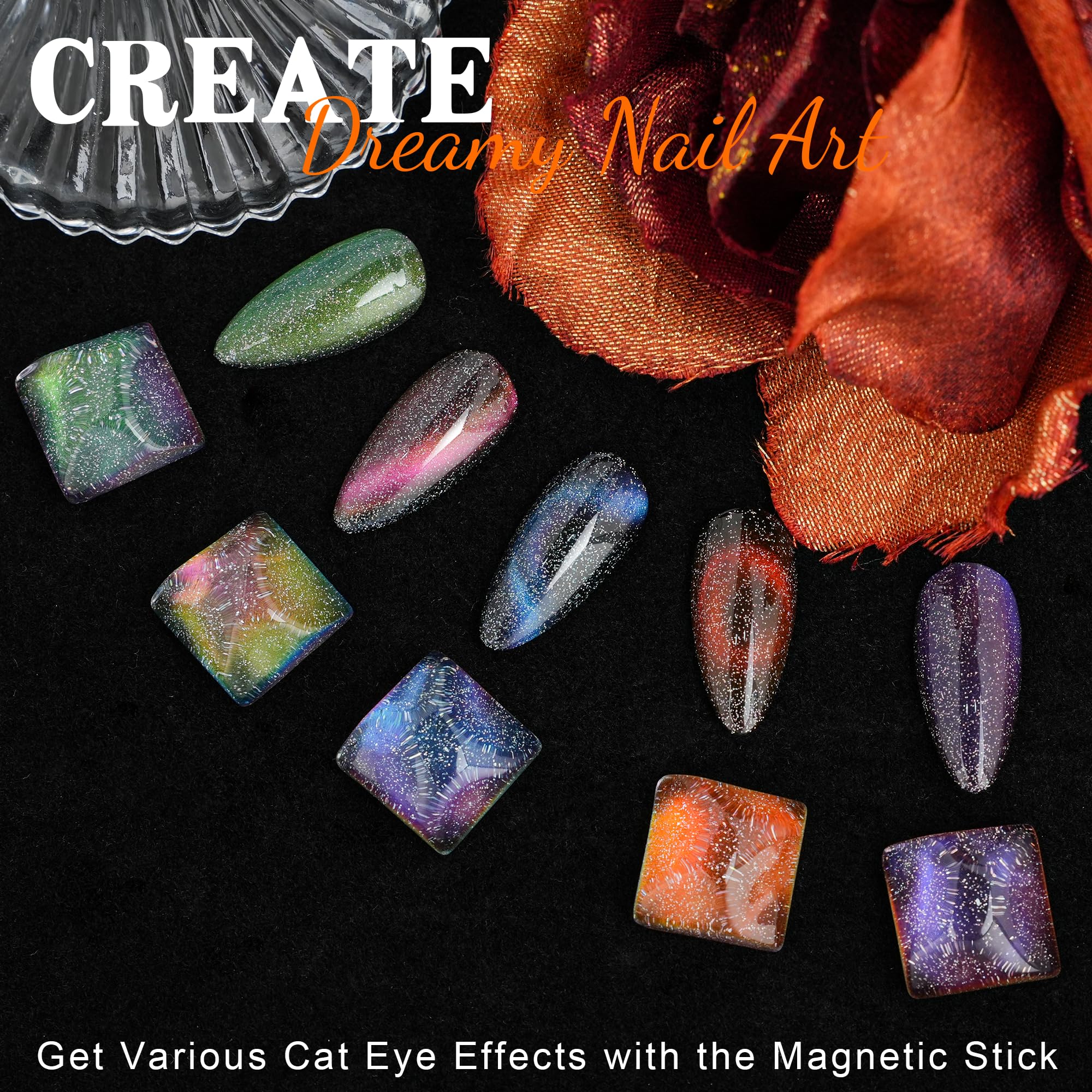 eodci magnetic sticks for nails to create stunning cat eye effects