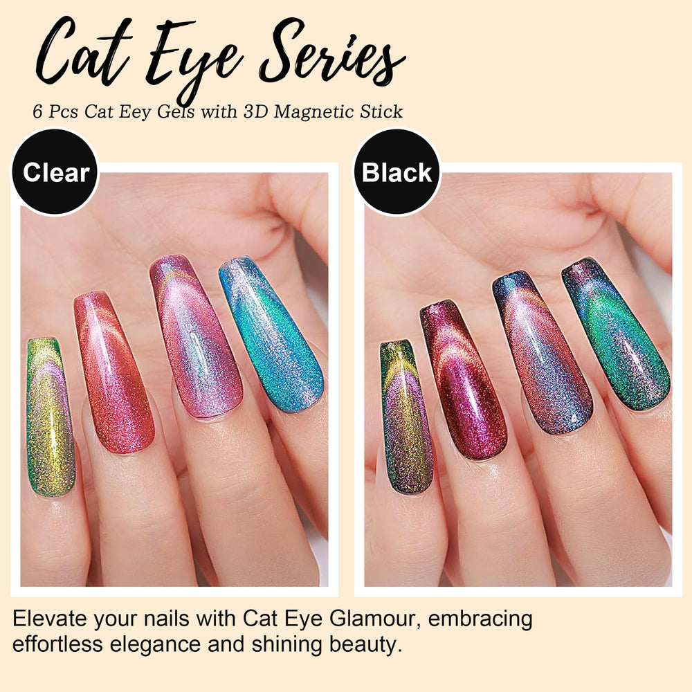 eodci silky cat eye gel nail for smooth reflective shine