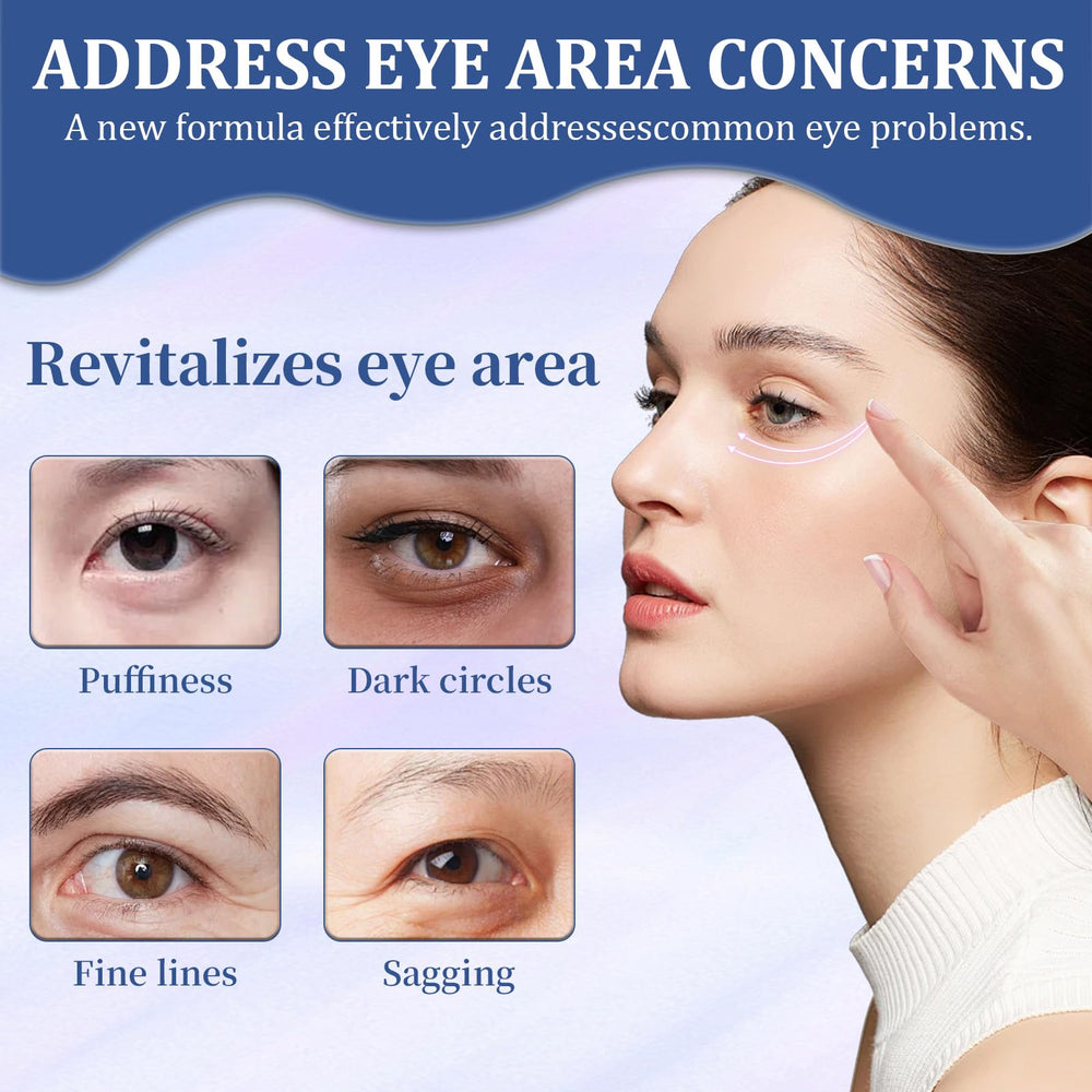 EOIRULA eye-area application showing gentle moisturizer around the eyes