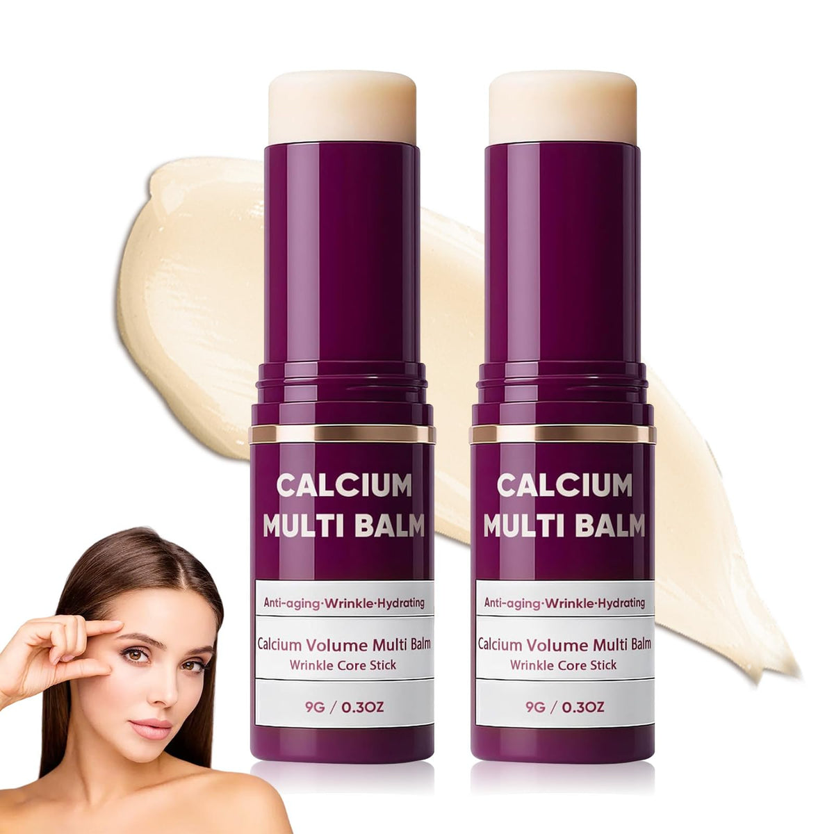 EOIRULA calcium multi balm bottle front view for daily skin hydration and prep