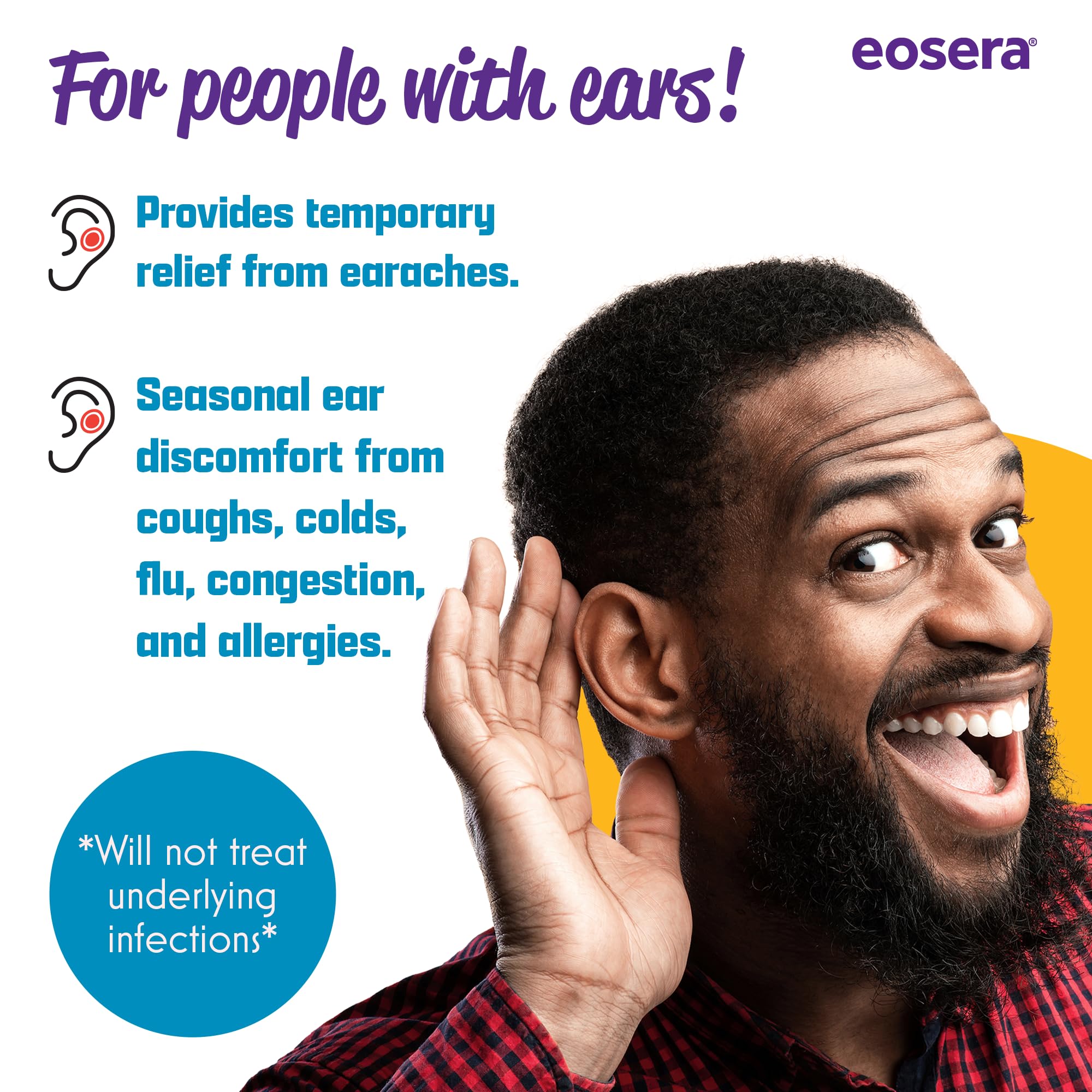 Ear Pain MD family-use montage demonstrates kid-friendly ear drops for ages 2 and up