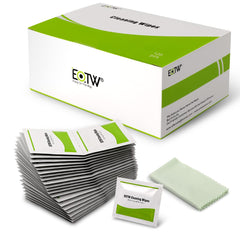 EOTW 120 pack of individually wrapped screen wipes with microfiber cloth