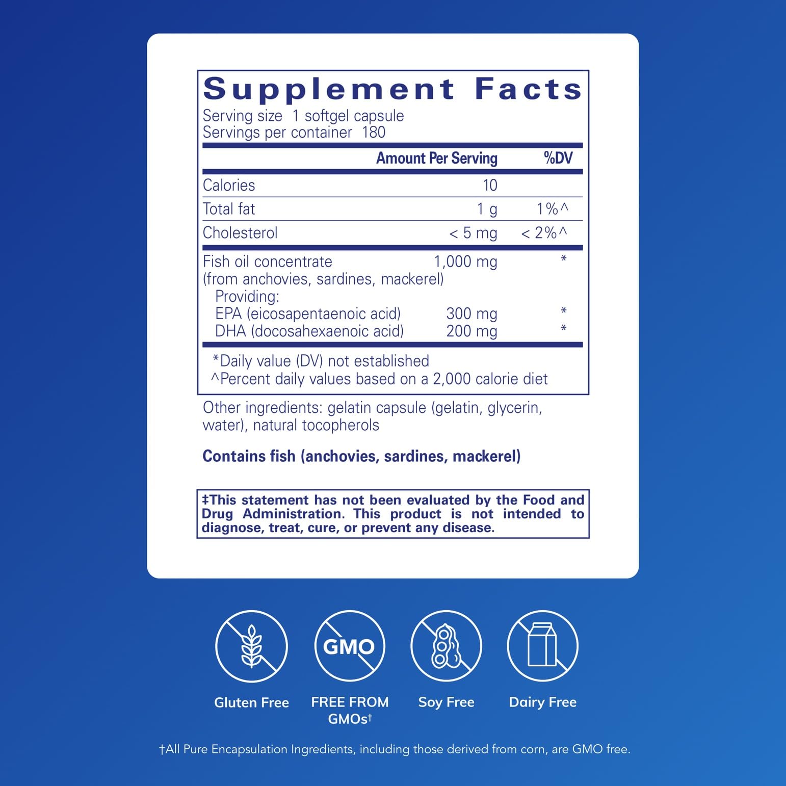 EPA/DHA Essentials label
