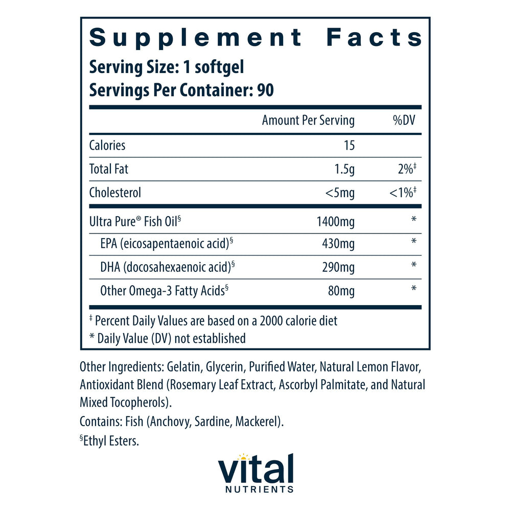 Close-up of high EPA and DHA fish oil softgels
