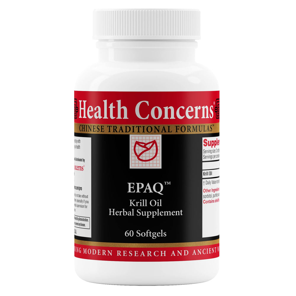 EPAQ Krill Oil 1000 mg per serving on bottle label